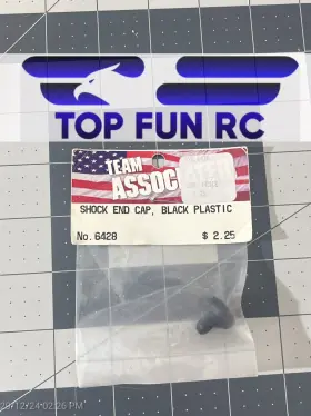 6428 Team Associated Shock End Cap Black Plastic