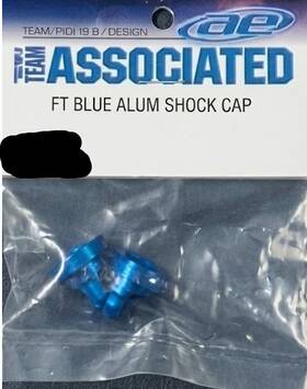 Team Associated 6439 #6439 Ft Blue Aluminum Shock Caps 2 - New In Package