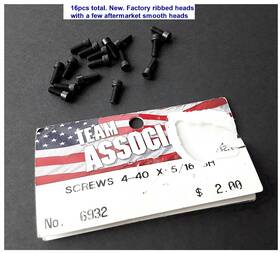 Team Associated 6932 16pcs 4-40 X 5/16 Socket Head Cap Screw Rc Pan Car Rc10 New