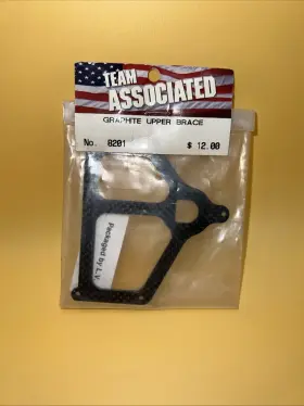 Rc10l Team Associated 8201 Vintage Rc Graphite Upper Pod Brace No.8201 Nip