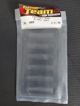 8492 Team Associated Vintage Rc # Factory 6 Cell Battery Tray 8492 Team Associated Vintage Rc # Factory 6 Cell Battery Tray