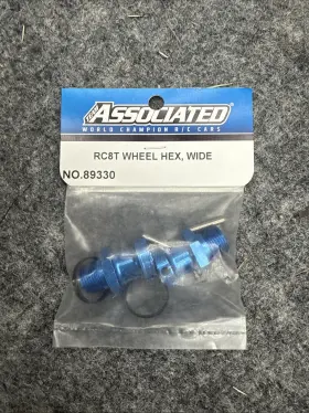 89330 Team Associated Rc8t Wheel Hex Blue Aluminum