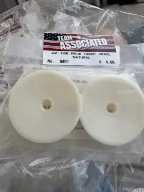 9481 Team Associated 30 New Buggy Front Wheel Natural # 2.2 Inch Nos Rc Car