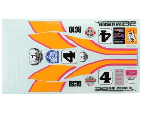 Asc6120 Team Associated Rc10 Car Kit Decal Sheet