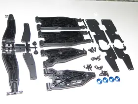 Asc80947 Team Associated Rc8t4 Truggy Front Rear Complete A-arm Set