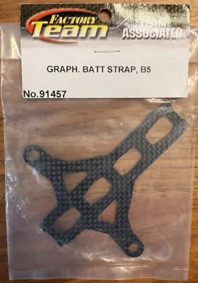 Asc91457 Team Associated B5 Factory Graphite Battery Strap #asc91457