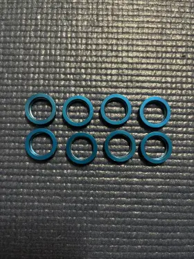 Asc91928 Team Associated 13mm Shock Collars Blue For 2 Full Sets Of Shocks