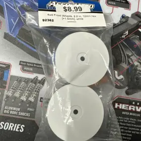 Asc92362 Team Associated 12mm Hex 2.2 4wd Front 1.5mm Buggy Wheels 2 White Pair