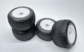 Jco3021 Team Associated Rc10 T4.2 T5m Wheel And Tire Set 7490 7491 7852 7853 3021