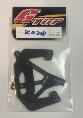 Rc10-05 Team Associated Gtop Graphite Shock Tower Set For Rc10 2wd