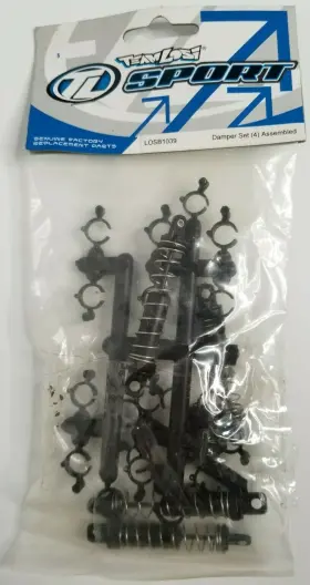 Losb1039 Team Losi Damper Set 4 Assembled Rc Part B-1035 Missing 3 Gold Piece