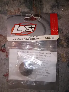 Losb5108 Team Losi Lst Lst2 Aftershock Spin Start Drive Gear
