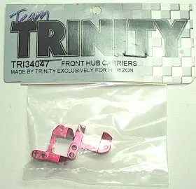 Tri34047 Team Trinity Front Hub Carriers Red Anodized Aluminum Losi Mini T 1.0 Mini-t
