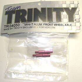 Team Trinity Tri34050 Nos Front Wheel Axles Red Anodized Aluminum Losi Mini T 1.0 Mini-t