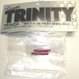 Tri34050 Team Trinity Nos Front Wheel Axles Red Anodized Aluminum Losi Mini T 1.0 Mini-t