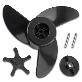 Mga089b Telsolare Swk254 Upgrade 3-blade Trolling Motor Propeller Replacement Black