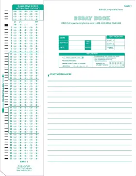 Test-886e Testingforms Test-866e 886-e 100 Question Compatible Testing Forms 50 Sheet Pac... Fast Ship