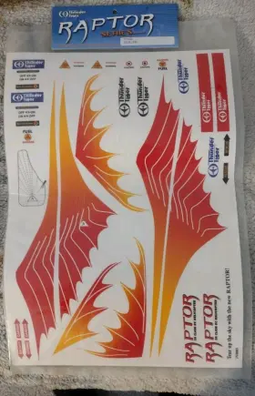 Pv0055 Thunder Tiger Raptor 30 Decal Set - Pv0055 Thunder Tiger Raptor 30 Decal Set -