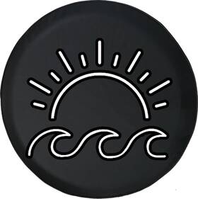 Tire Covers 027905182917 Camper Sunrise Ocean Wave Custom Car Spare Size 31