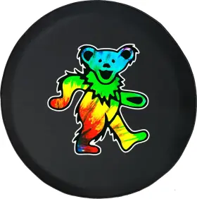 Tire Covers 027907079604 Large Cover Hippie Dancing Bear Camper Custom Car Parts Spare