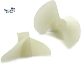 2x22mmprop Tongxin 10 Pairs Propellers 2-blade For Rc Boat Model Ship 22mm White Nylon Props 2m