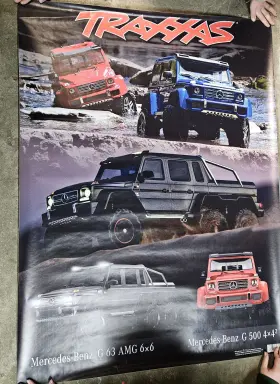 Traxxas 020334618818 Mercedes Benz G 6x6 And 4x4 Poster Rc Collectors 4ft X 3ft Picture Deco