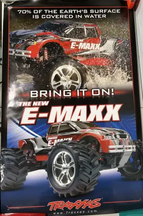 Traxxas 020334997104 The New E-maxx Poster Rare 23 Inch X36 Old Stock Sealed