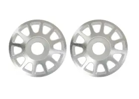 10274-slvr Traxxas Pro Scale Silver Aluminum Wheel Centers 2 Maxx Slash And Udr