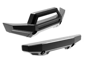 10735-blkcr Traxxas - Front And Rear Bumper Black Chrome