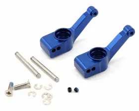 Tra1952x Traxxas 1952x Blue Alu Rear Stub Axle Carriers 2 Hoss Rustler Slash Stampede 4wd