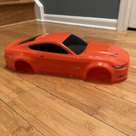 Traxxas 3648 4-tec 2.0 Ford Mustang Body Custom Orange
