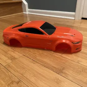 4-tec Traxxas 3648 2.0 Ford Mustang Body Custom Orange