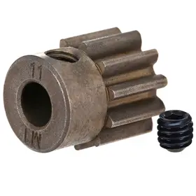 6484x Traxxas - Steel Pinion Gear 1.0 Metric Pitch 5mm Shaft 11t And Set Screw