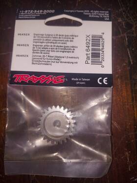 Traxxas 6492x - Gear 25-t Pinion 1.0 Metric Pitch Fits 5mm Shaft