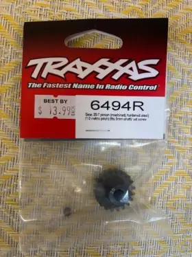 6494r Traxxas Part #6494r Gear 20-t Pinion Machined Hardened Steel 1.0 Pitch