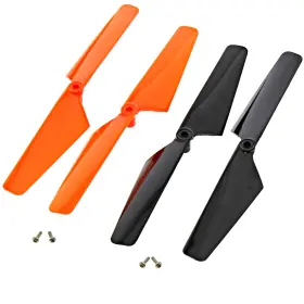 6630 Traxxas Latrax Alias Quadcopter 2 Orange And Black Rotor Blades Screws Prop