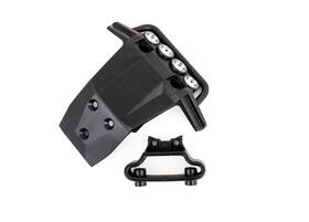 Traxxas 6736x Tra6736x Front Bumper With Mount Rustler 4x4 For Led Light Kit Installation