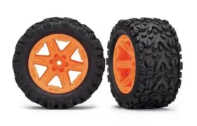 6774a Traxxas Tires And Wheels Assembled Glued 2.8ft Rxt Orange Talon Ext