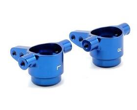 Traxxas 6837x Tra6837x Blue Alu Steering Blocks L&r 2 Hoss Rustler Slash Stampede 4x4