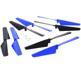 Traxxas 700118745946 Latrax Alias Quadcopter 4 Blue Black Rotor Blades Screws Propeller