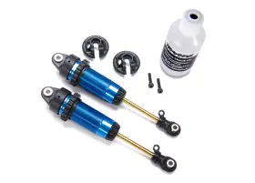 Tra7462 Traxxas 7462 Blue Gtr Xx-long Shocks 2 Hoss Rustler Slash Stampede 4x4
