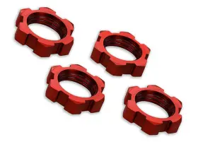 7758r Traxxas - 17mm Splined Wheel Nut Red X-maxx 4