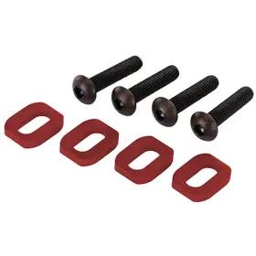 7759r Traxxas - Aluminum Motor Mount Washers Red X-maxx 4