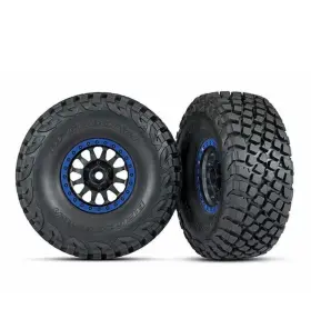 8474x Traxxas Udr Tires - New Blue Trim Method Wheels Bf Goodrich Kr3