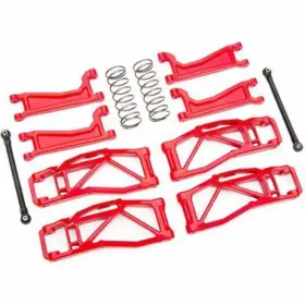 8995r Traxxas Suspension Kit Widemaxx Red Includes Front And Rear Arms