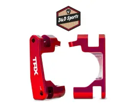 9063-red Traxxas - Red Aluminum Caster Blocks L&r