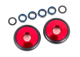 Tra9461r Traxxas 9461r Red Aluminum Wheelie Bar Wheels Bandit Rustler Stampede 2wd 2