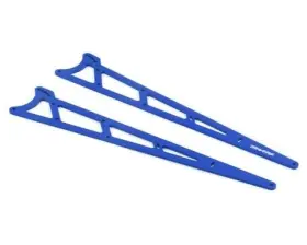 Tra9462x Traxxas 9462x Blue Aluminum Wheelie Bar Side Plates 2