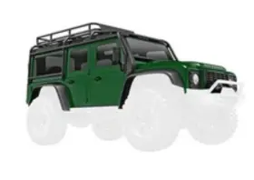 Tra9712-grn Traxxas 9712-grn Barely Used - Trx-4m Body Land Rover Defender Complete Green