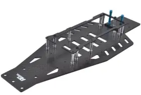 Tra3728 Traxxas Custom Carbon Upper Lower Chassis Kit For Rustler Vxl Bandit 2wd Car